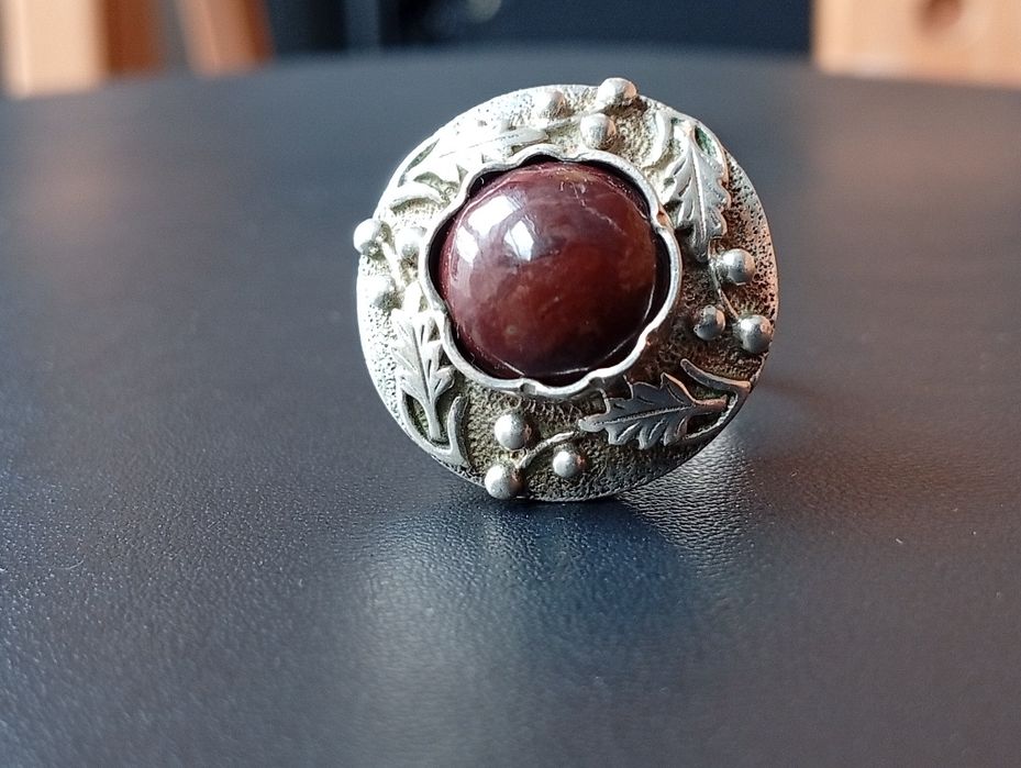 Srebrny pierścionek Warmet roz. 13, PRL