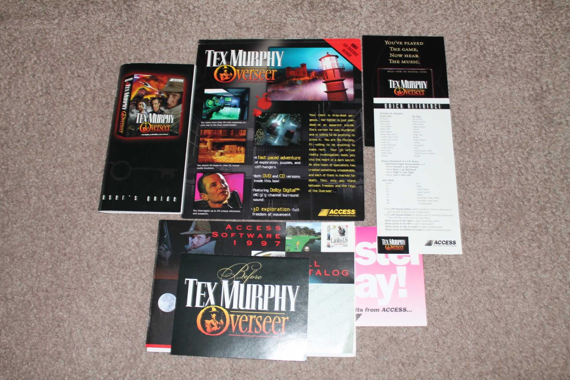 Tex Murphy Overseer  DVD +  4 x CD-ROM