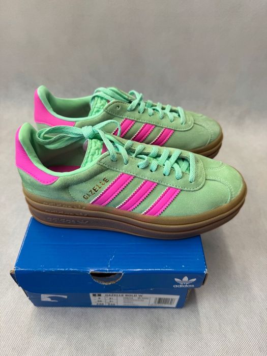 Adidas Gazelle Bold W Damskie Sneakersy Rozmiar 36 Turkusowe