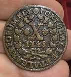 Moeda X Reis D JOAO V 1748