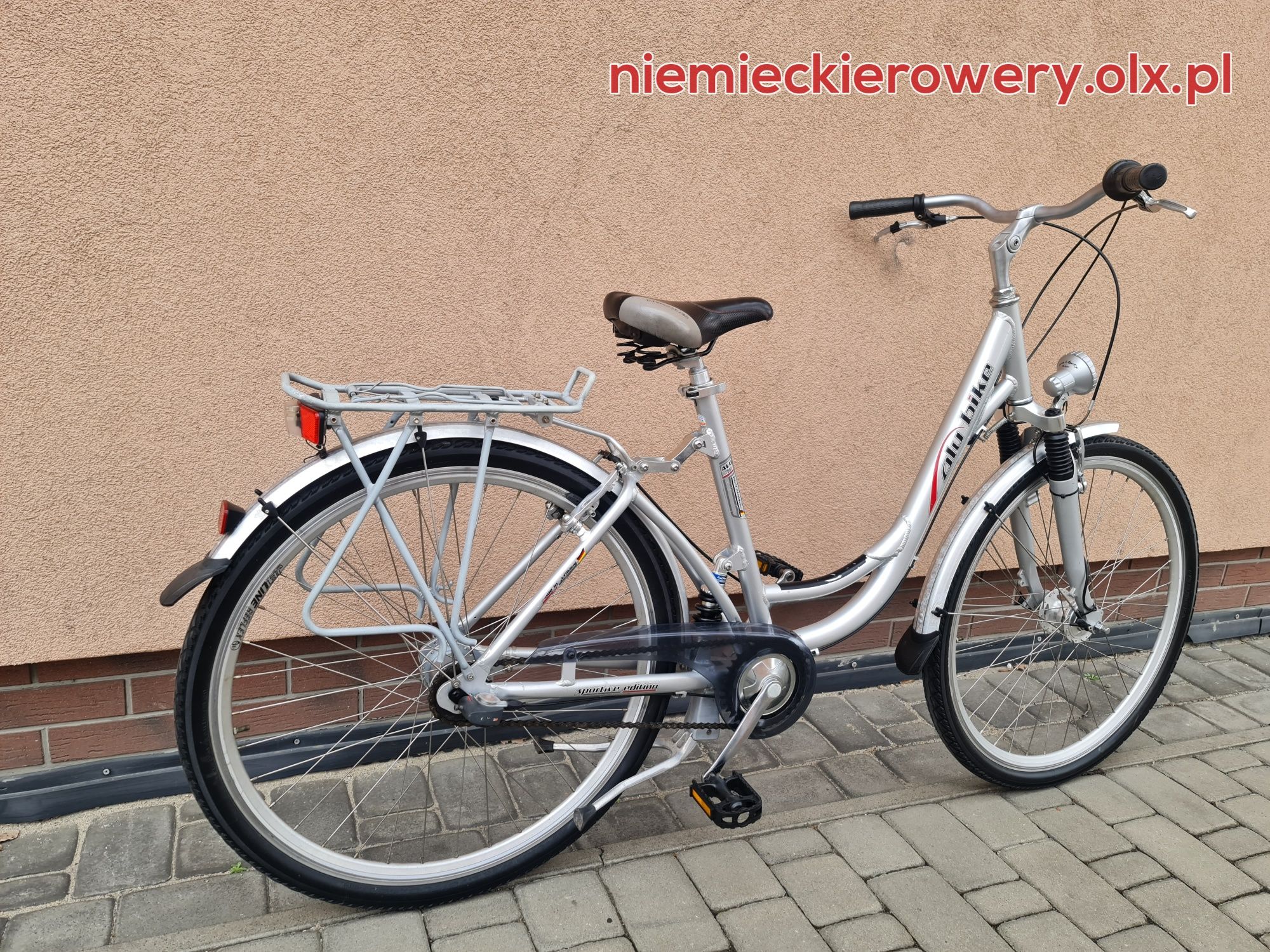 Rower damski miejski ALU BIKE koła 28 SHIMANO aluminium rabat WYSYŁKA