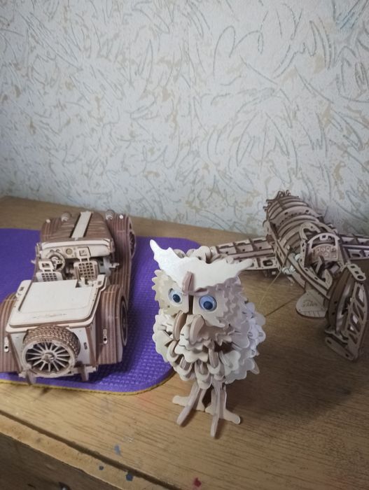 Деревянные 3D пазлы.