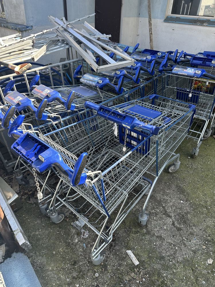Wozki sklepowe z platforma dolna