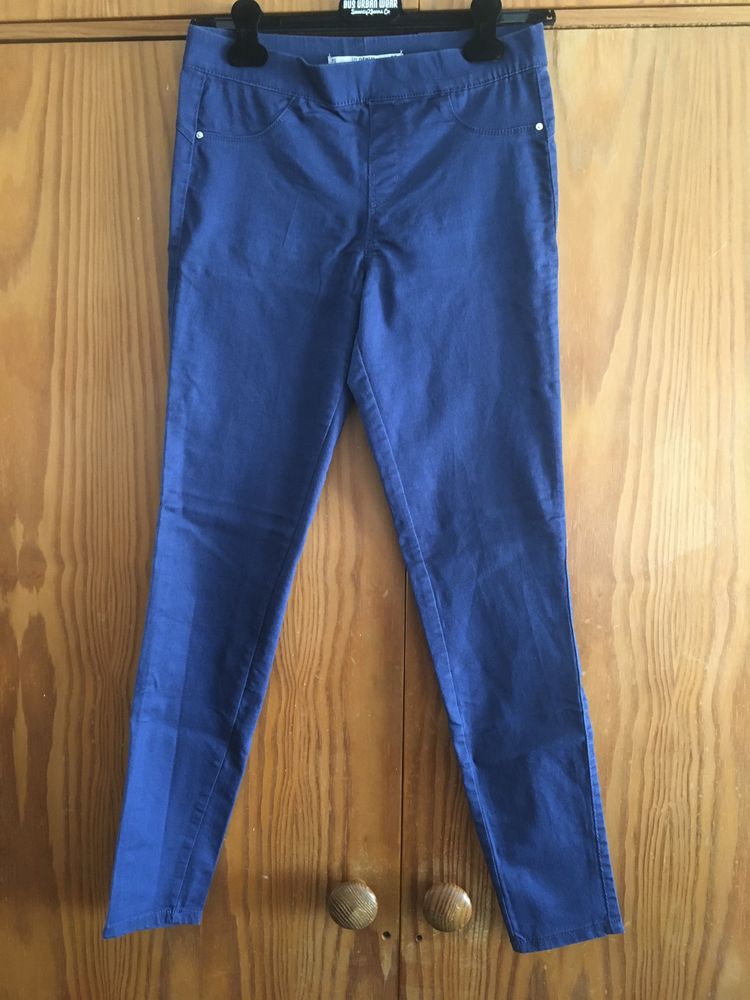 2 Calças elásticas Lefties Denim azul Número 36
