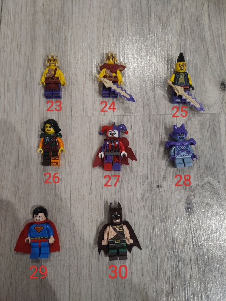 Figurki lego ninjago, nexo knights, batman