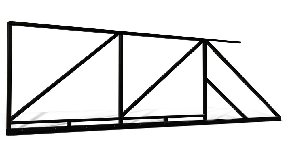 BRAMA PRZESUWNA rama SAM wypełnij MALOWANA proszkowo RAL