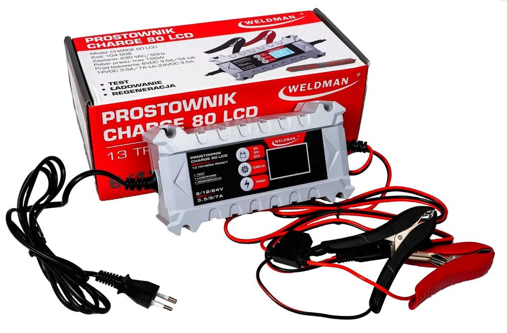 Prostownik Weldman CHARGE 80 12/24V