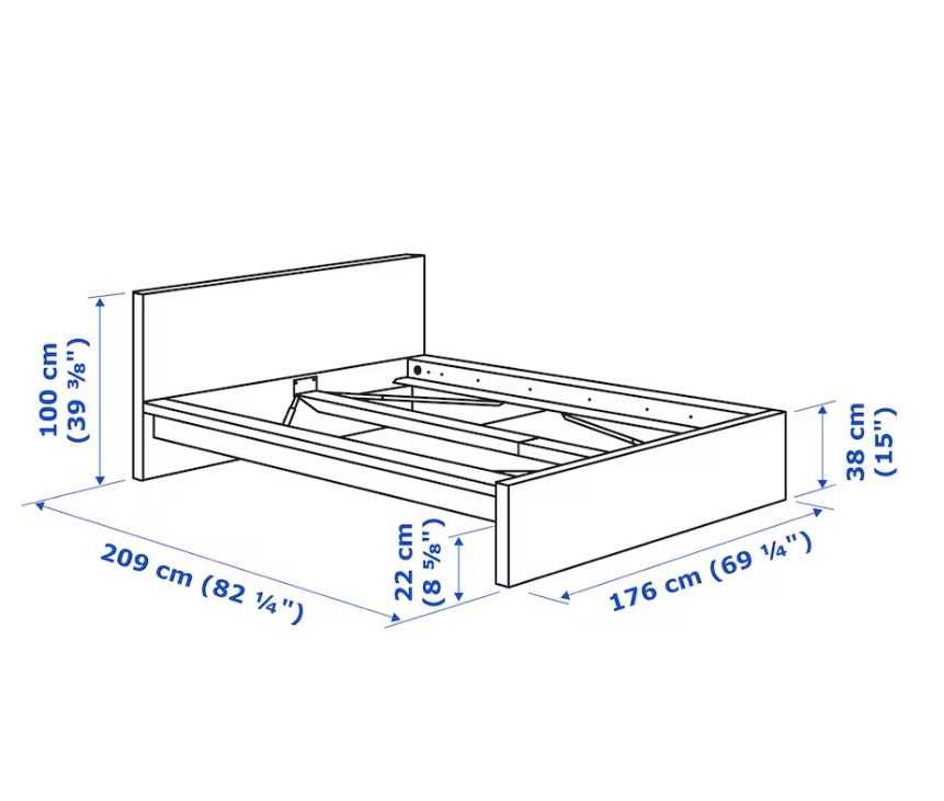 Móvel antigo e quarto completo IKEA Malm desmontado, ver descrição.