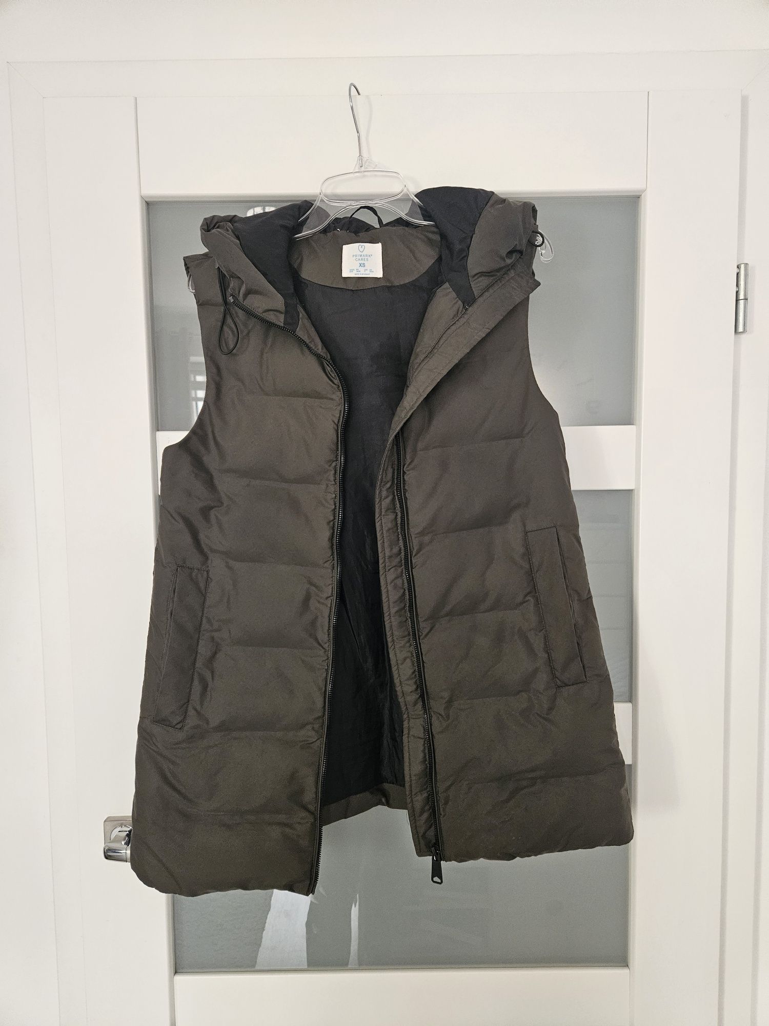 Bezrękawnik damski XS kamizelka khaki dłuższy
