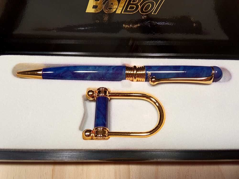 Caneta BelBol Artic Azul + Porta-Chaves - Edição Limitada