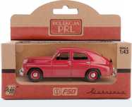 Kolekcja PRL samochód WARSZAWA M20 bordowy 1/43 Daffi K591