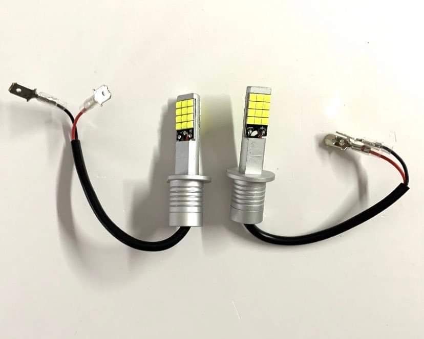 H1 LED żarówki x 2. Barwa biała zimna 6500k 12-24V