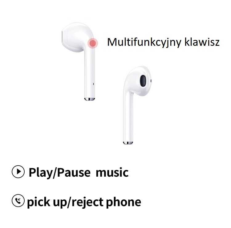 Słuchawki Bluetooth Bezprzewodowe 2 SZT Douszne