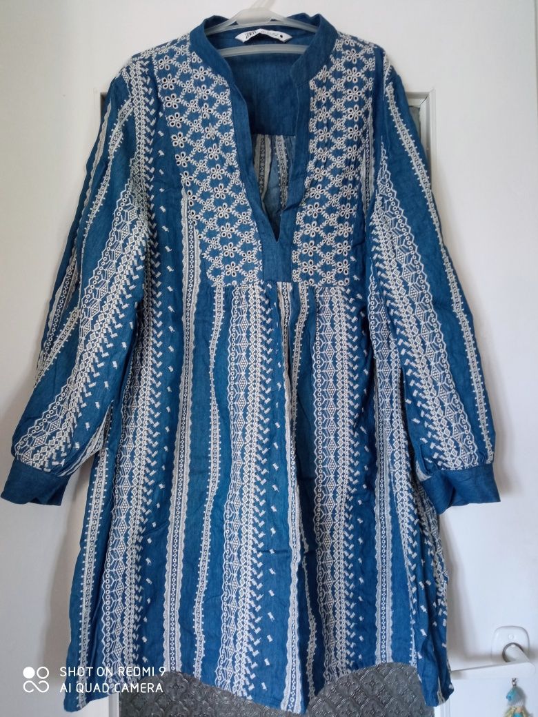 Sukienka mini tunika Zara M Boho Warszawa Mokotów
