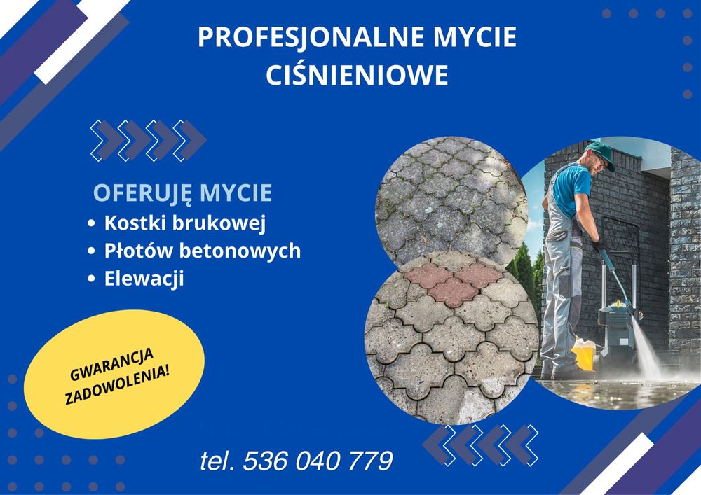 Mycie kostki brukowej, atrakcyjne ceny!