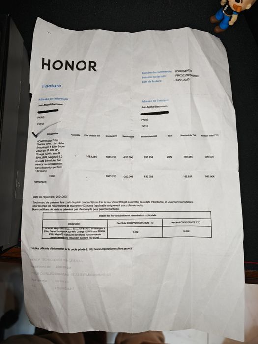 Honor Magic 7 pro 512G/ 12+12G RAM