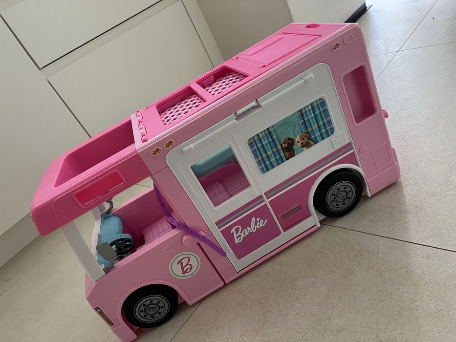 Barbie Kamper 3w1 * akcesoria * 2 lalki