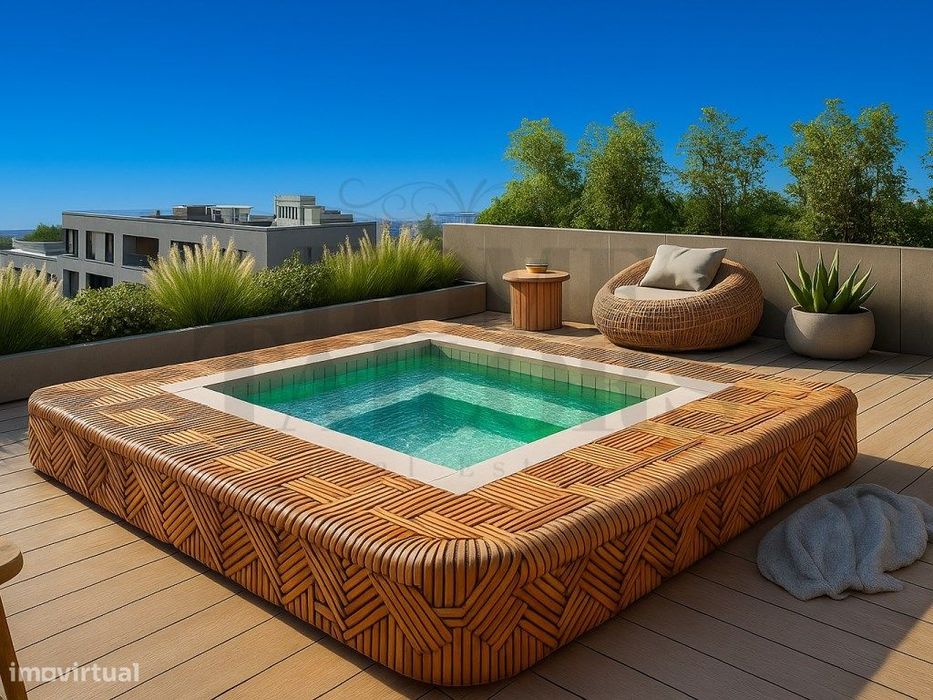 T3 de Luxo com Piscina Privativa e Terraço - A Tranquilidade do Mar...