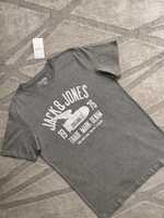 Фирменная футболка Jack & Jones (оригинал)с принтом р.S/M М/L