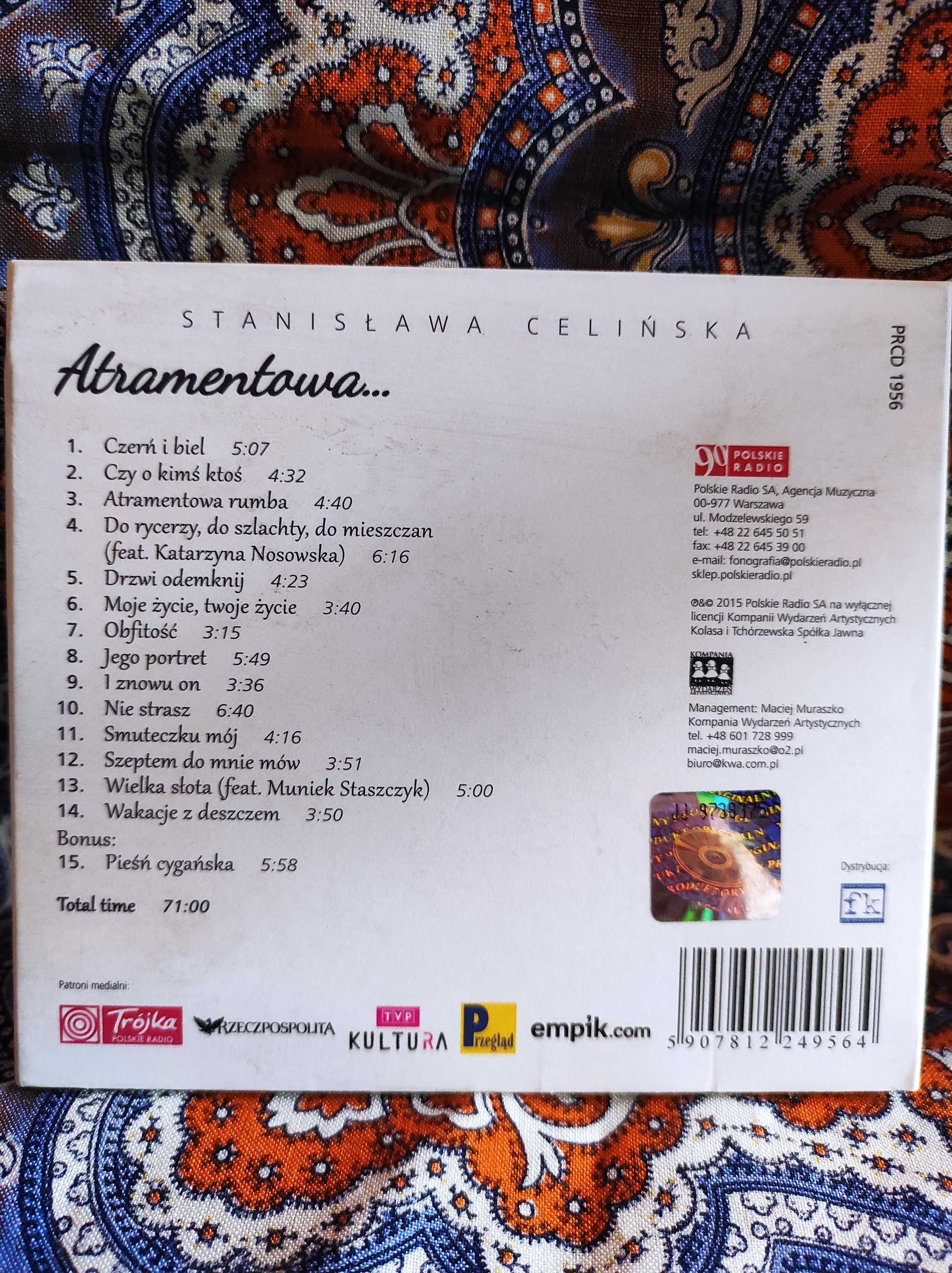 Płyta CD Stanisława Celińska Atramentowa