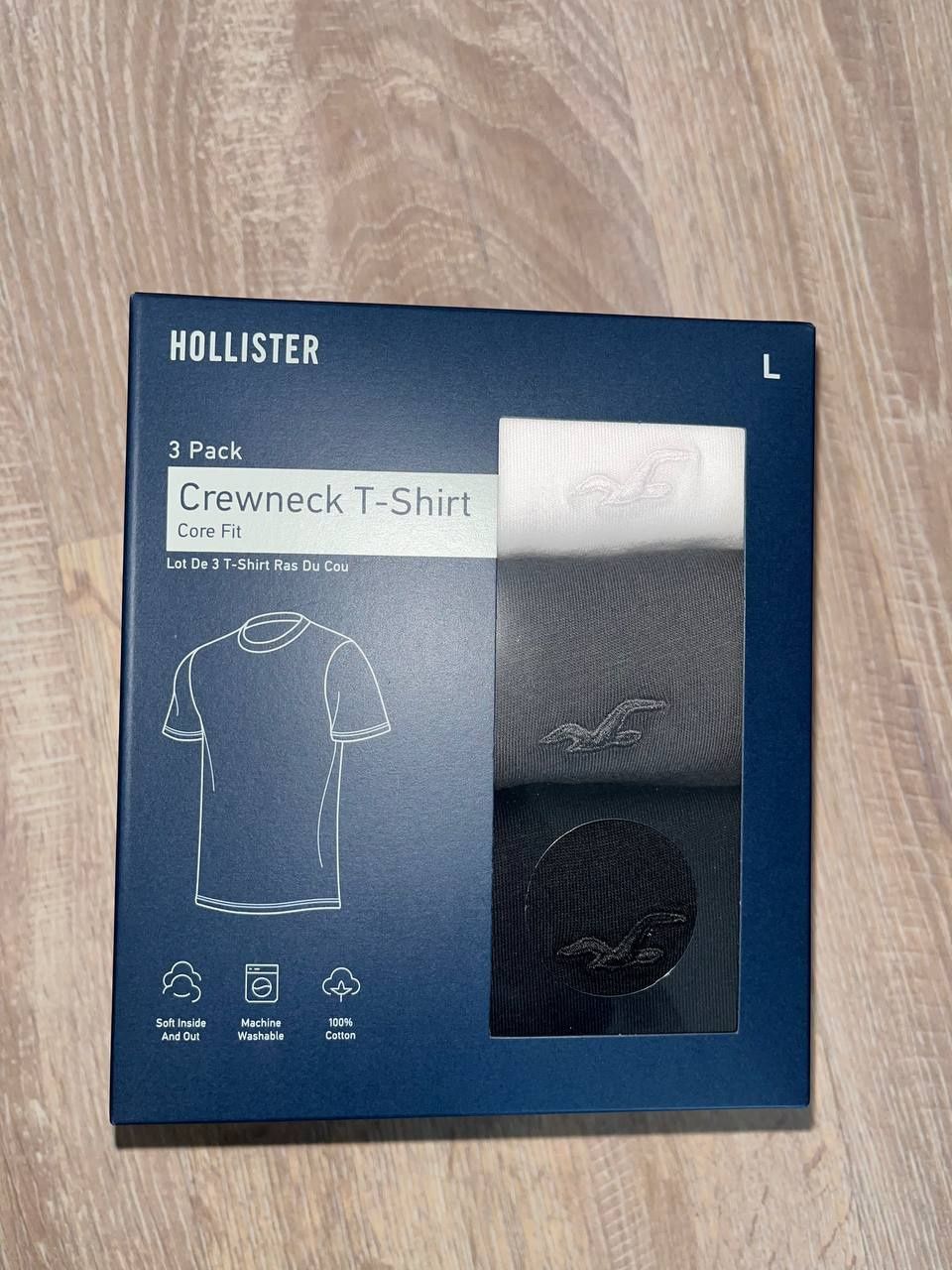 2x nowy 3pak podkoszulek Hollister M i L