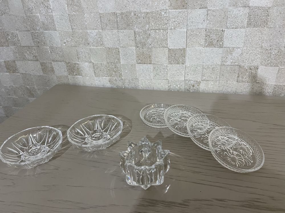Varias pecas cristal Atlantis