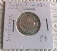 Vendo Six Pence Jorge V 1914