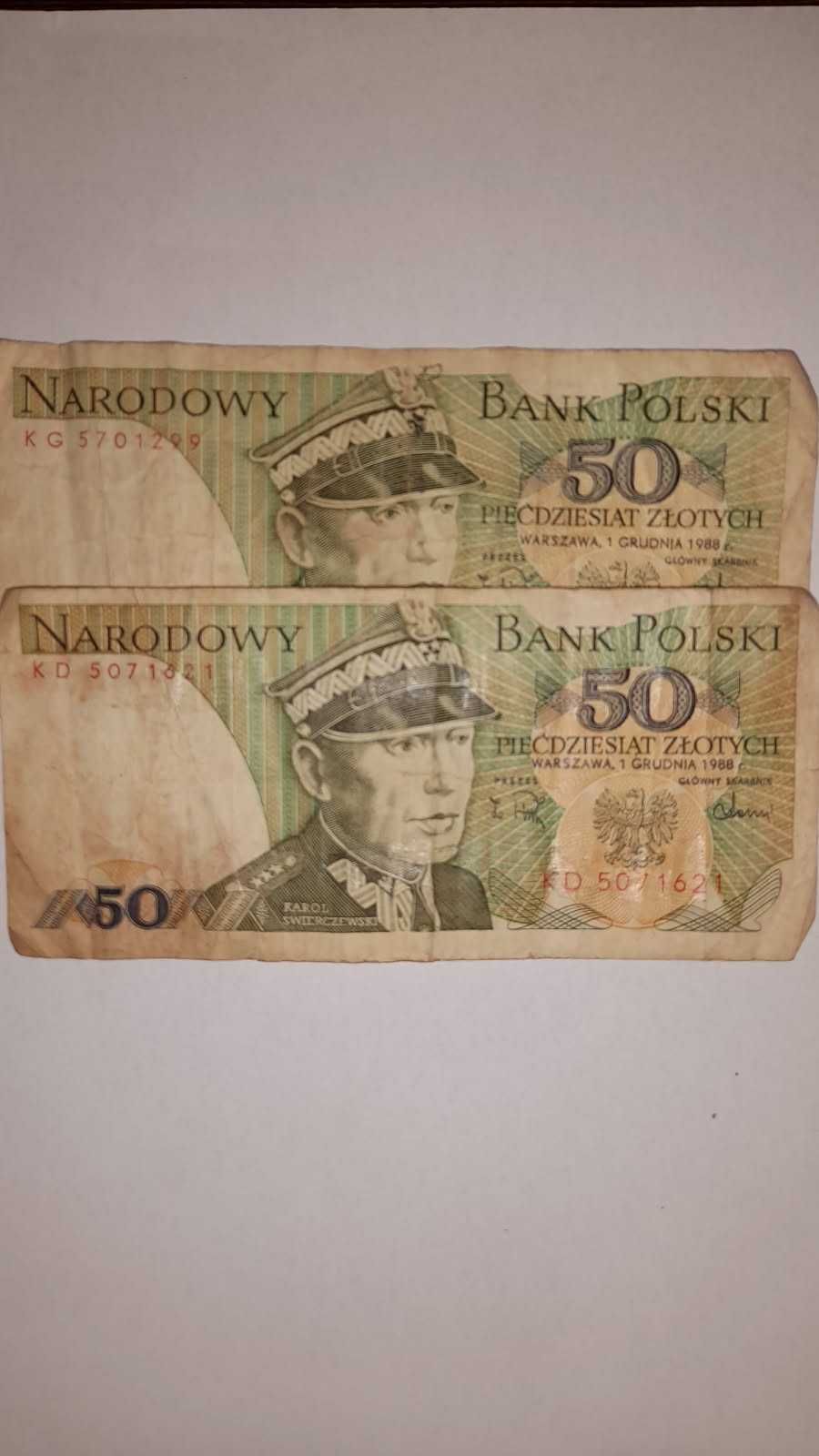 Banknoty lata 80/90 50zl