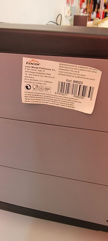 Lacor desidratador de alimentos Pro 800 W