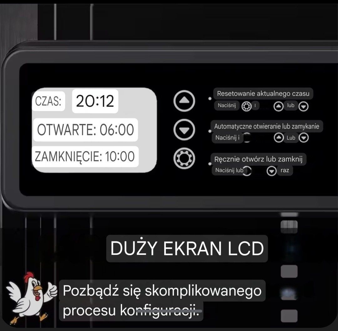 Automatyczne drzwi do kurnika
