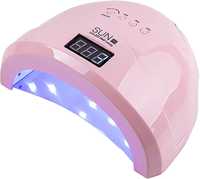 LED/UV Лампа SUN 1S гібридна (с дисплеєм) рожева 48 Вт