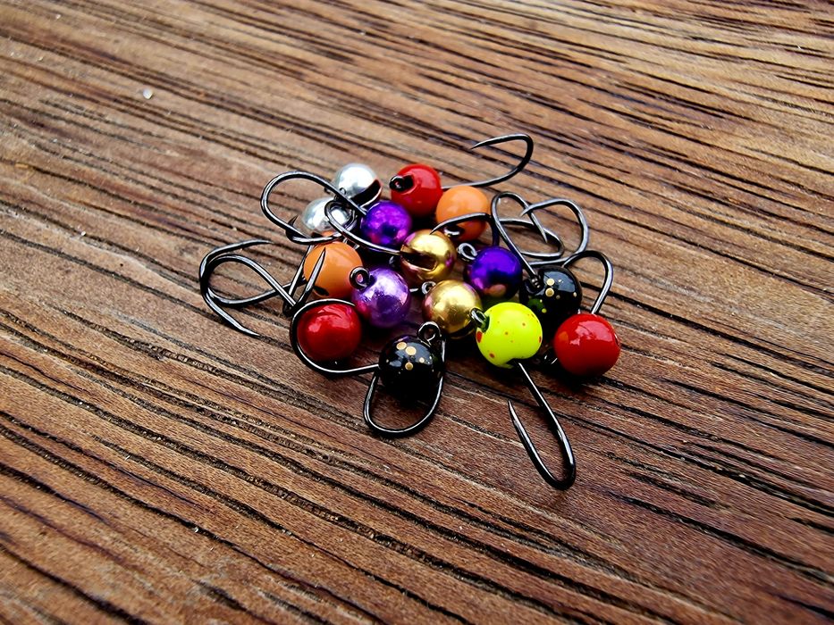 Glowki jigowe wolframowe 3.5 oraz 4.0mm  30 sztuk pod bialoryb