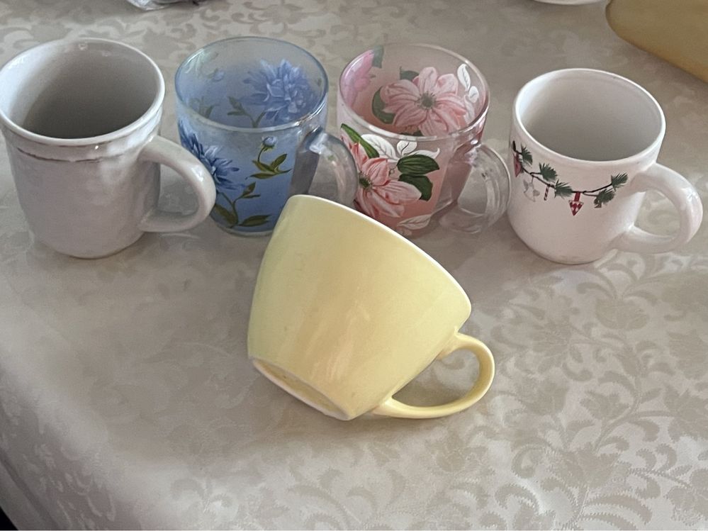 Набор набір чашок кружек скляних чашка керамічна скло