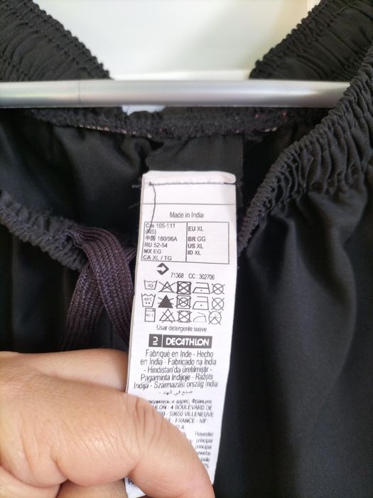 Calções desporto preto homem XL novos