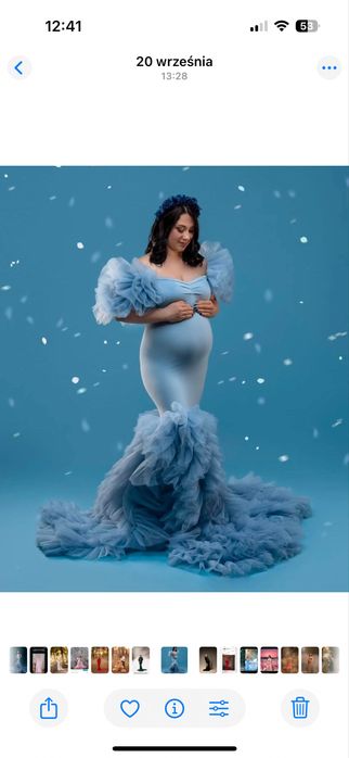 Suknia do sesji ciążowej