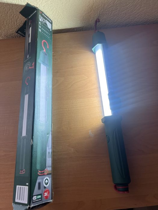 Led лампа parkside фонарік парксайд ціна якість. Акумуляторна акб.