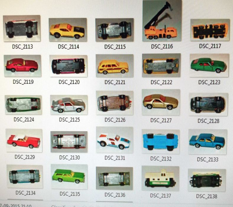 Carrinhos Matchbox decada de 70