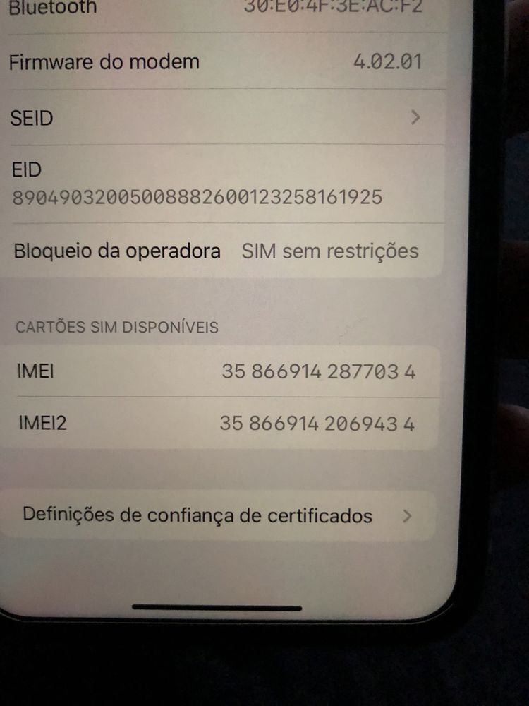 iPhone 11 Branco 64 Gb