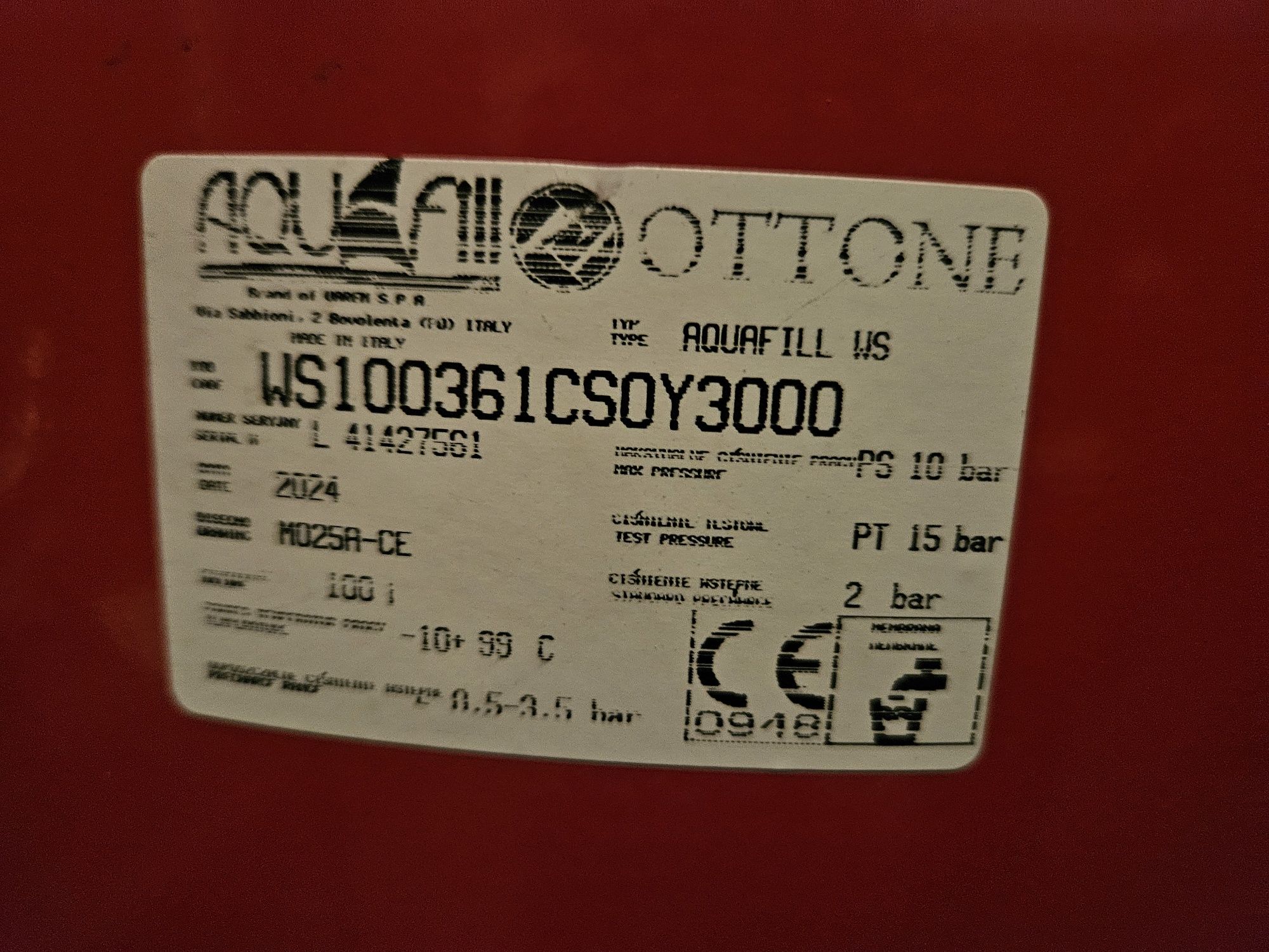 Naczynie przeponowe 100 L