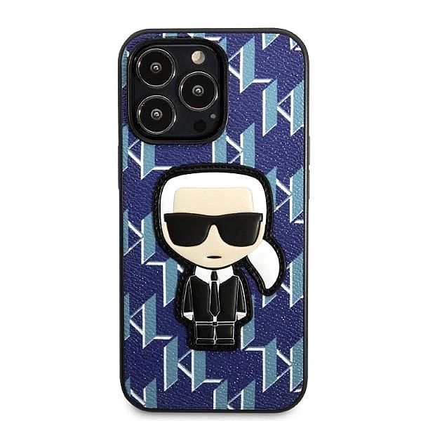 Etui Karl Lagerfeld Monogram Ikonik Patch na iPhone 13 Pro Max - niebi