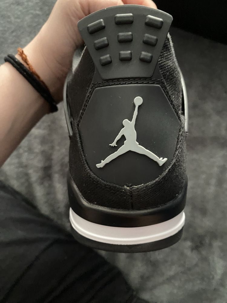 Buty air jordan 4 black canvas