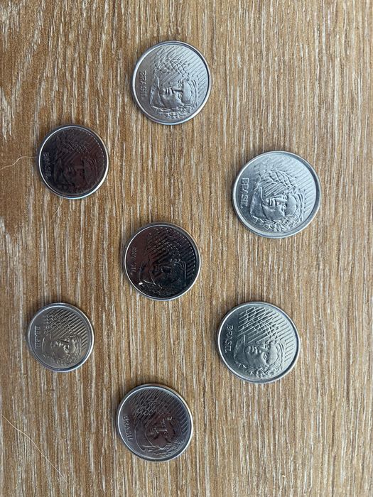 Moedas antigas Brasil, USA, Canada e UK