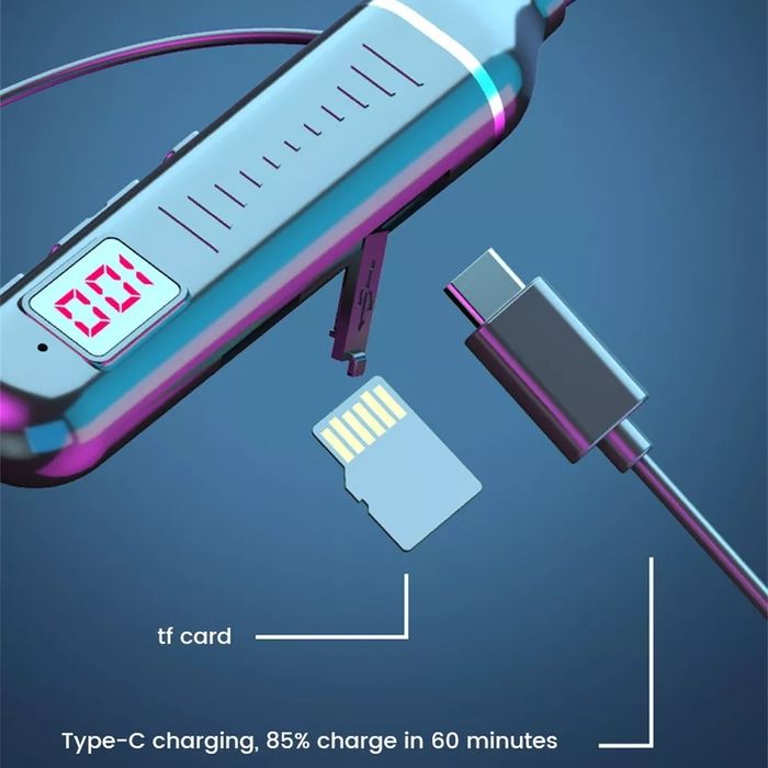 Słuchawki bezprzewodowe Olaf ze slotem na kartę pamięci. Funkcja MP3