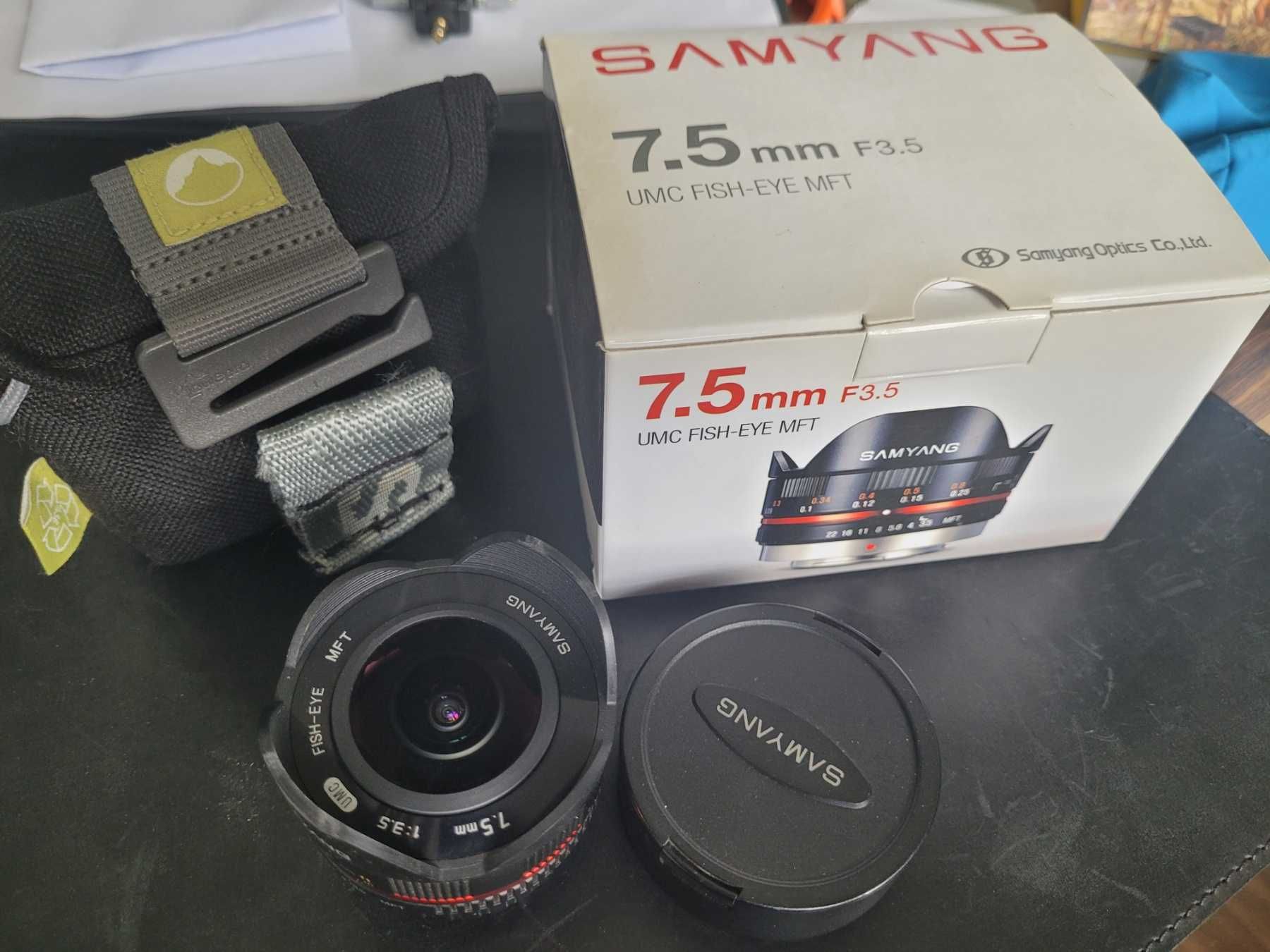 Samyang 7.5mm f/3.5 UMC Fish-eye Fisheye Panasonic/Olympus Micro 4/3