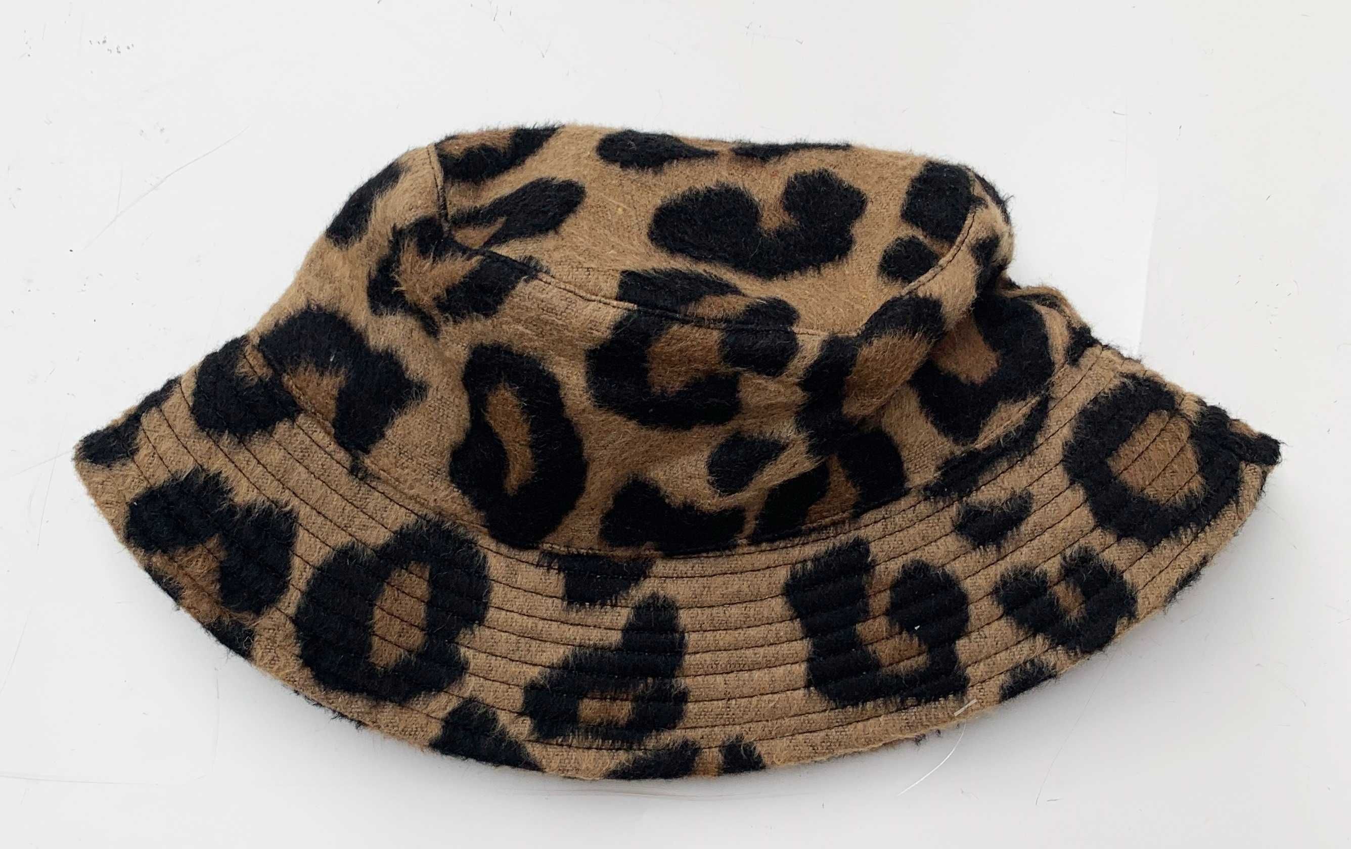 Kapelusz Bucket Panterka Cętki Brązowy Primark One Size