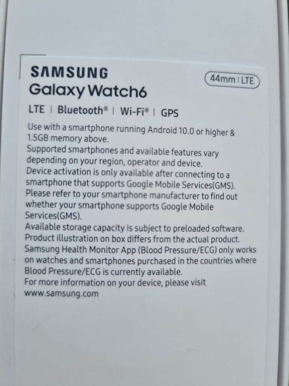 Samsung Galaxy Watch6 44mm SM-R945F LTE | Bluetooth | Wi-Fi | GPS