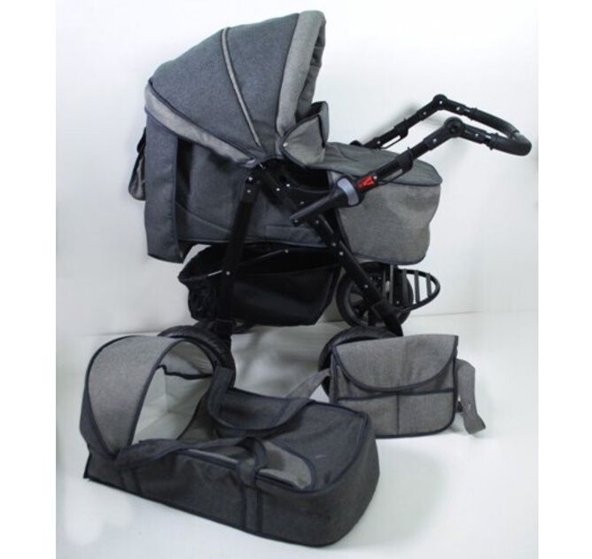 Коляска трансформер Viktoria gold Viki Karina Вікі Сіра