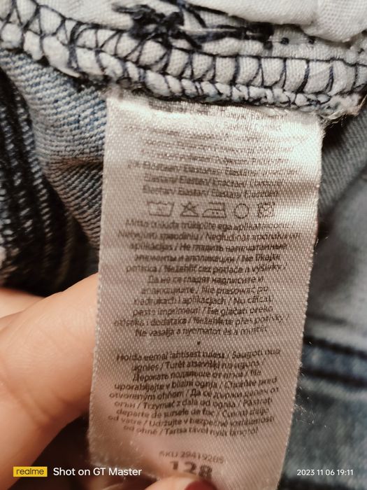 Dżinsy Jeansy Spodnie 128 chłopięce joggery