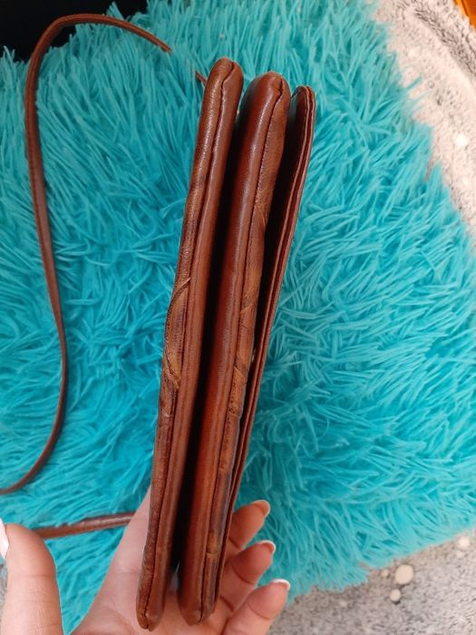 Skórzana torba listonoszka skóra naturalna