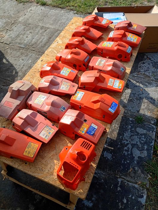 Części pilarki Husqvarna, partner wiele modeli, rozruszniki, osłony,